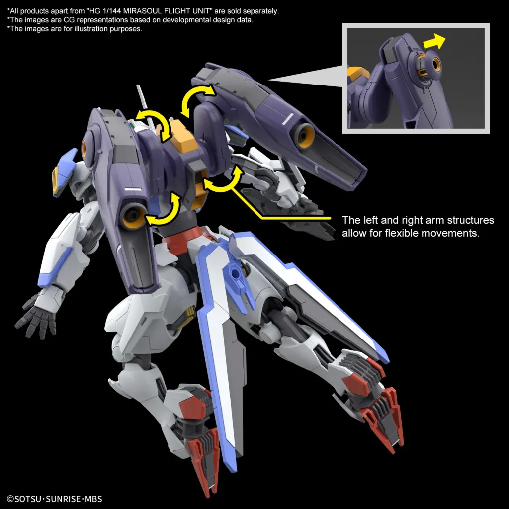 THE WITCH FROM MERCURY - HG 1/144 Mirasoul Flight Unit - Model Kit